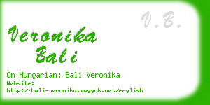 veronika bali business card